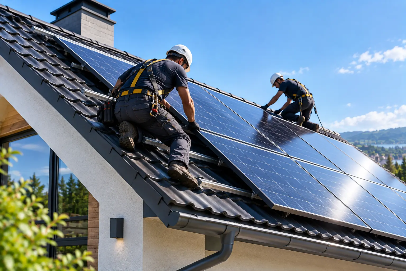 Installation panneaux photovoltaïques
