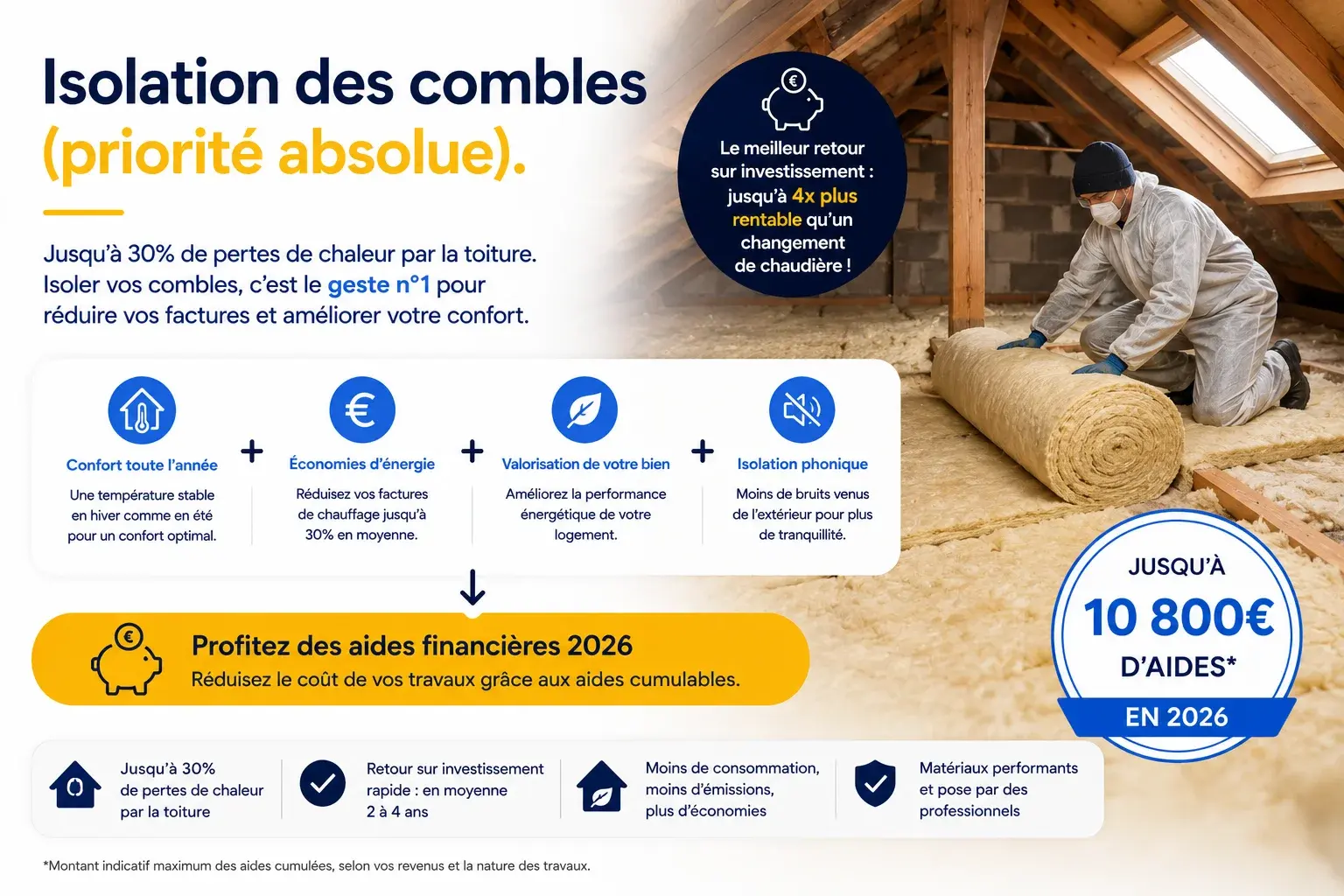 Isolation des combles perdus